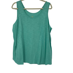 BELLE KIM GRAVEL SUPER SOFT LIGHT GREEN LIGHTWEIGHT TANK TOP SIZE 1X